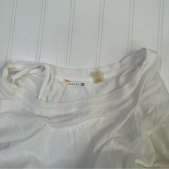 Theory 38 dress women’s small s asymmetrical white open middle - Picture 4 of 5